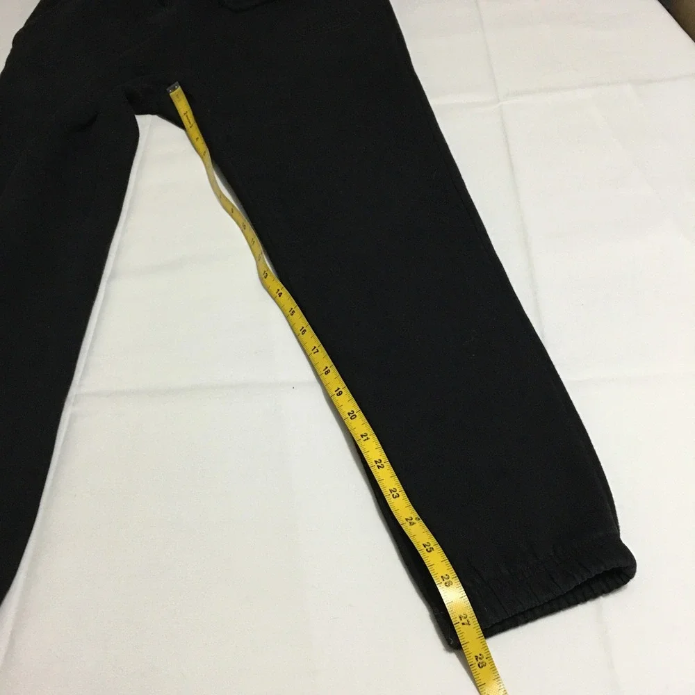 Von Dutch Sweatpants Large Black Logo Drawstring Joggers